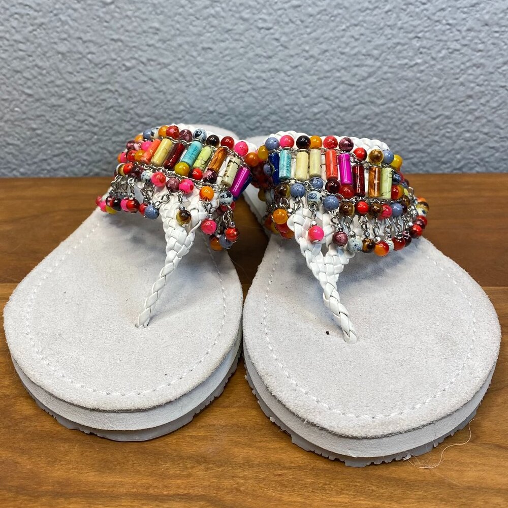 Coldwater Creek Beaded Flip Flops
